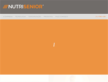 Tablet Screenshot of nutrisenior.com.br